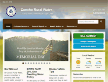 Tablet Screenshot of conchoruralwater.com